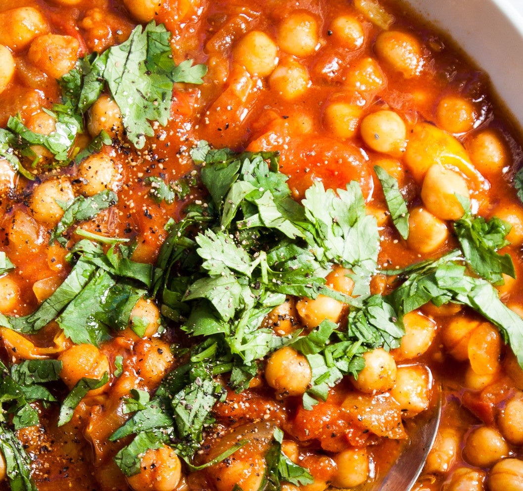 Chickpea Tagine with Fruity Couscous