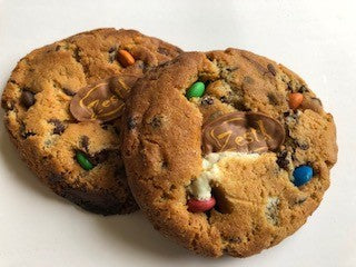 Triple chocolate M&amp;M cookie